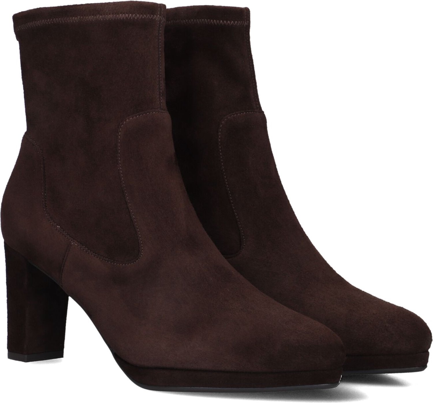 Peter Kaiser 75321 Enkellaarsjes Dames - Bruin - Maat 36