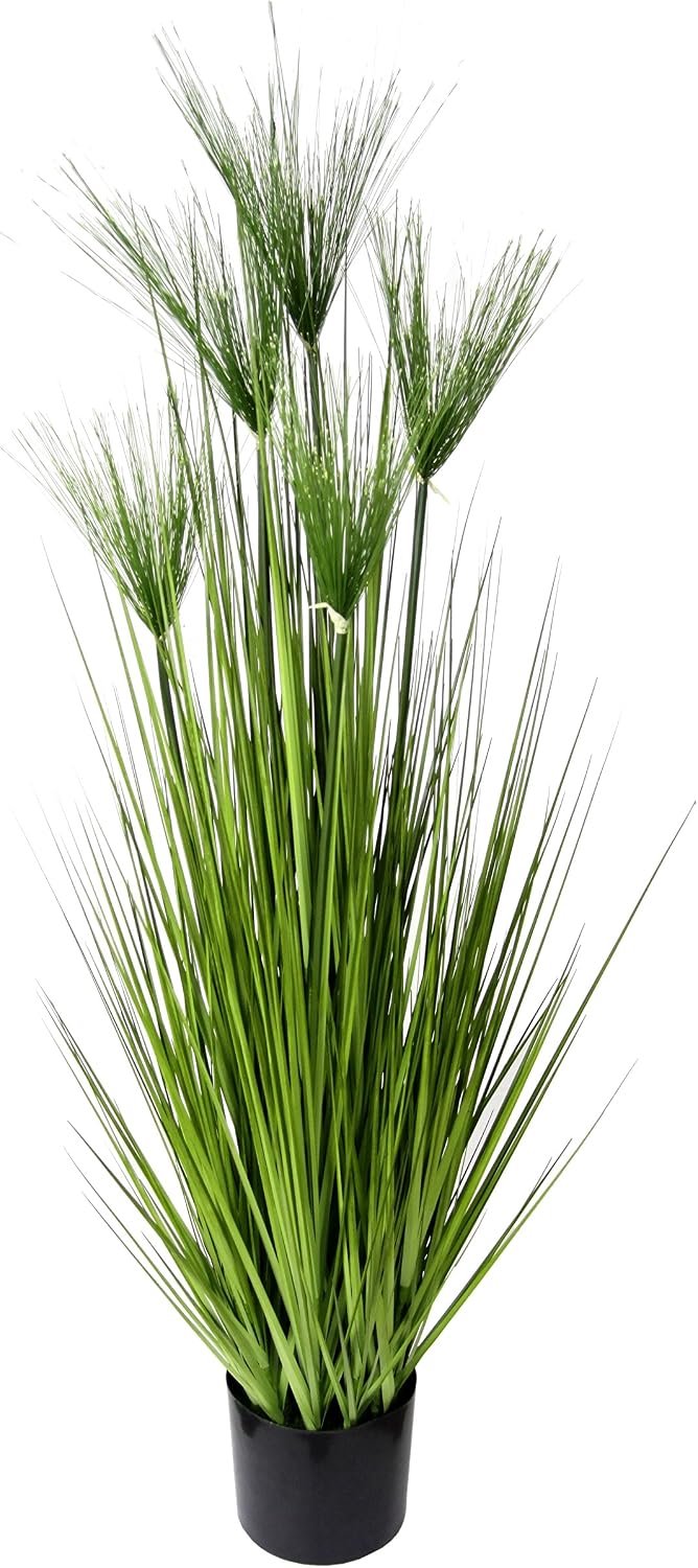 Kunstgras Cyprus in Pot - Groen - 130 cm - Realistisch Decoratief