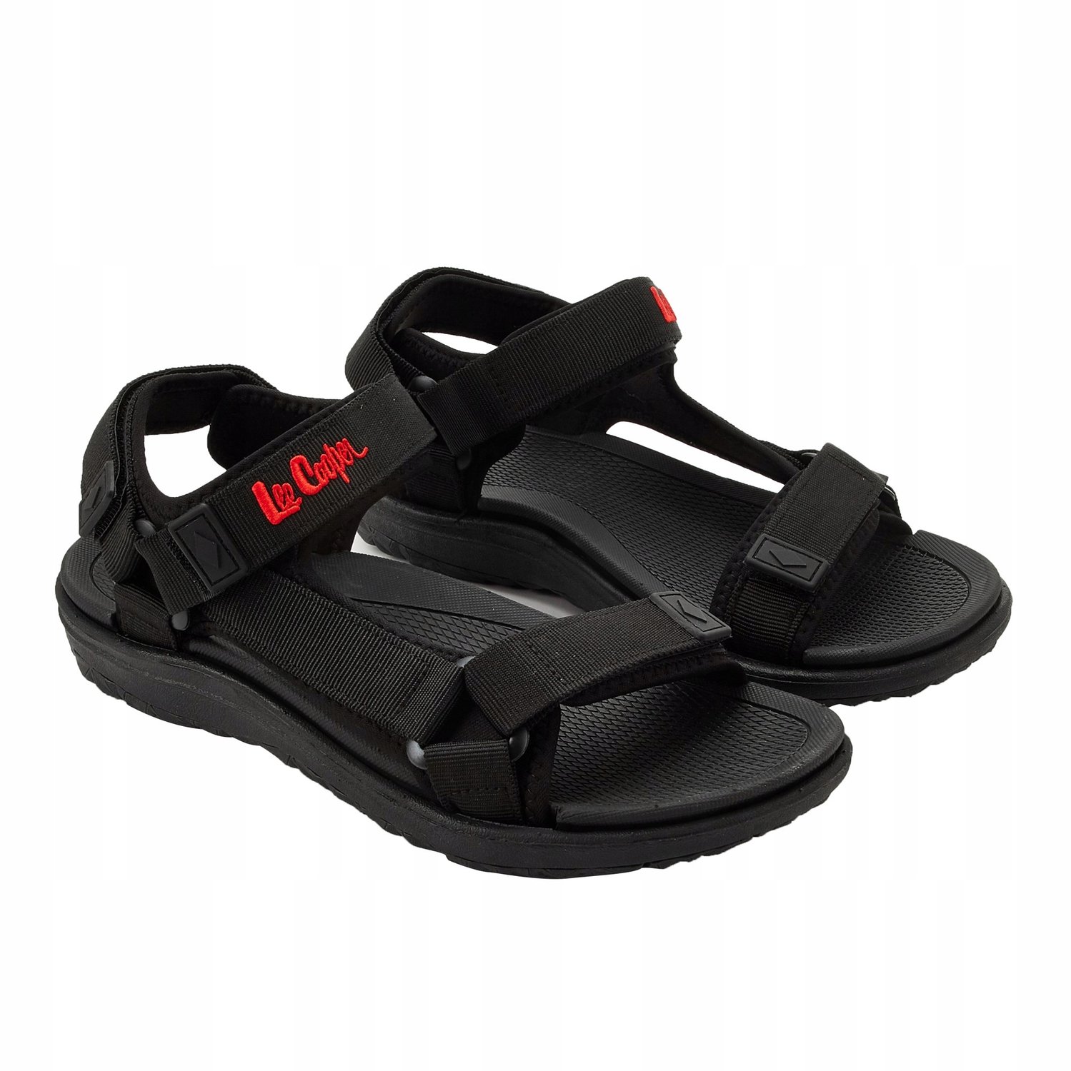 Lee Cooper Heren Sandalen – Klittenband Zwart