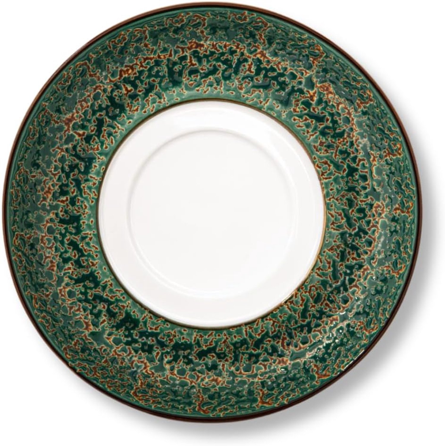 Wilmax Bord 16 cm Groen Porselein Set van 6 WL-667539/A6