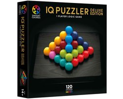 SmartGames IQ Puzzler Deluxe - IQ Deluxe Houten Denkspel & Premium Breinbreker - 120 Opdrachten - Luxe 2D & 3D Puzzel - Solospel voor Tieners en Volwassenen - Vanaf 14 Jaar