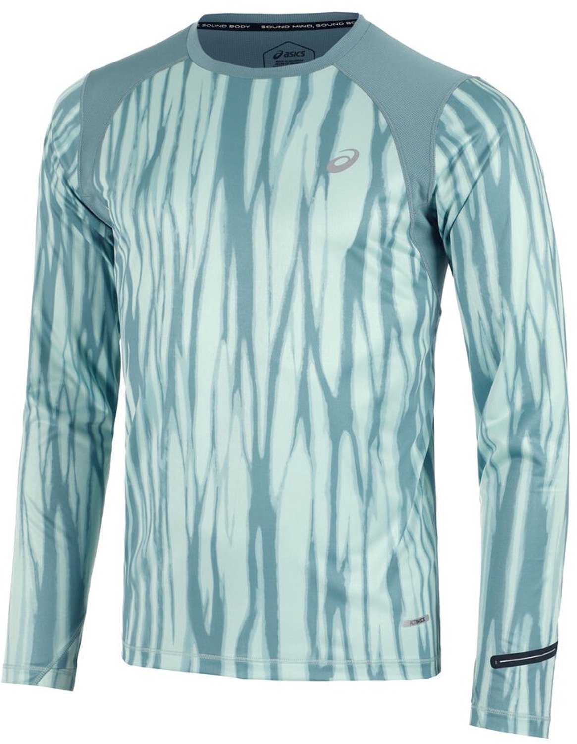 Asics ROAD ALL OVER PRINT Longsleeve Top Licht Celadon/celadon