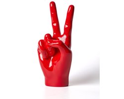 Handbeeldje - V-teken - Modern - Decoratie - 28 cm