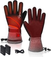 Verwarmde Handschoenen – Oplaadbaar 3000 mAh – 3 Warmtestanden – Touchscreen – Waterdicht – Maat L – Grijs