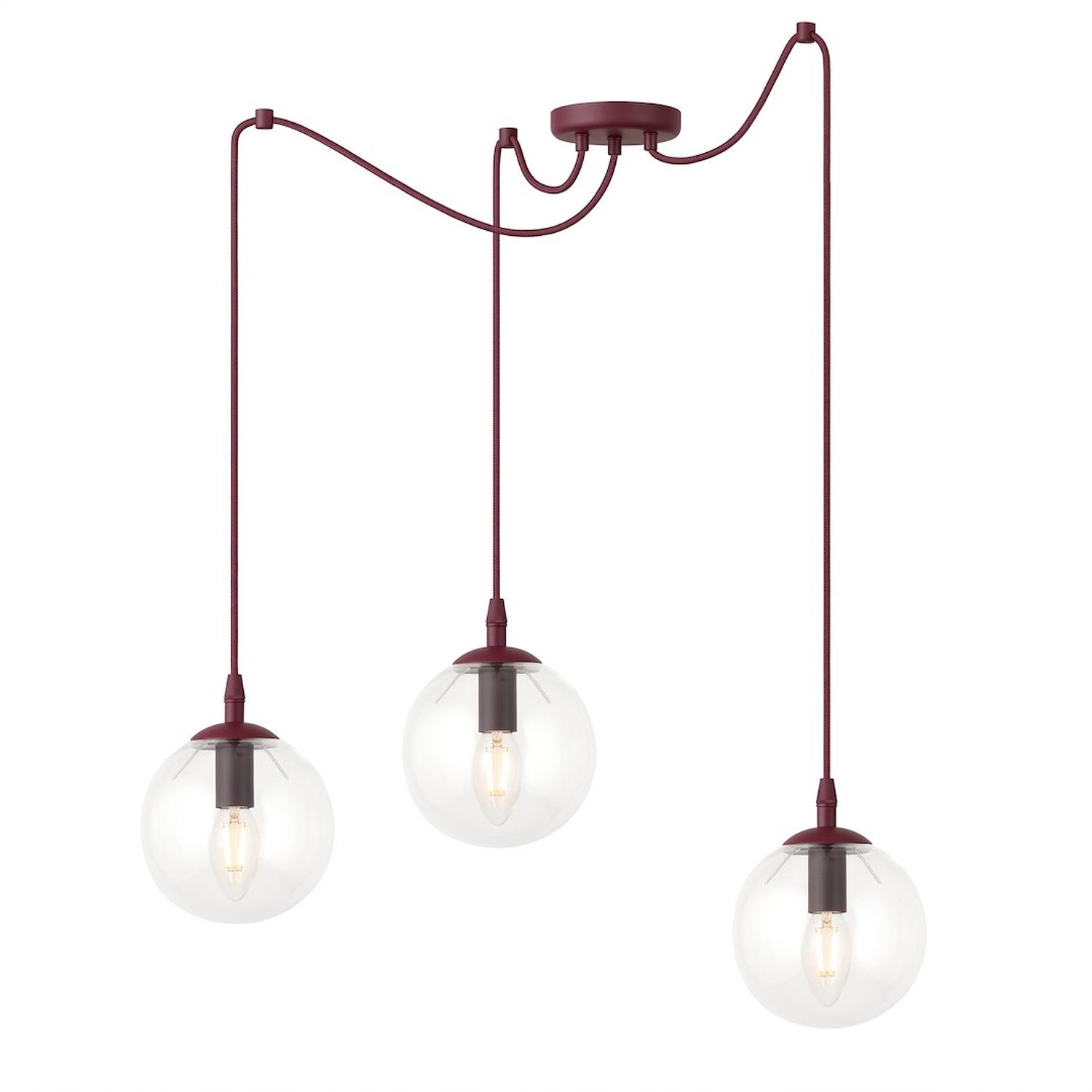GIGI 3 BURGUNDY TRANSPARENT