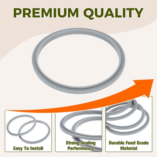 4 Stks Blender Pakking Vervanging voor Rubber Ring Seal Ringen Pakkingen met Lip, Compatibel met 600/900 Serie Blender (Pack van 4) — afbeelding 3