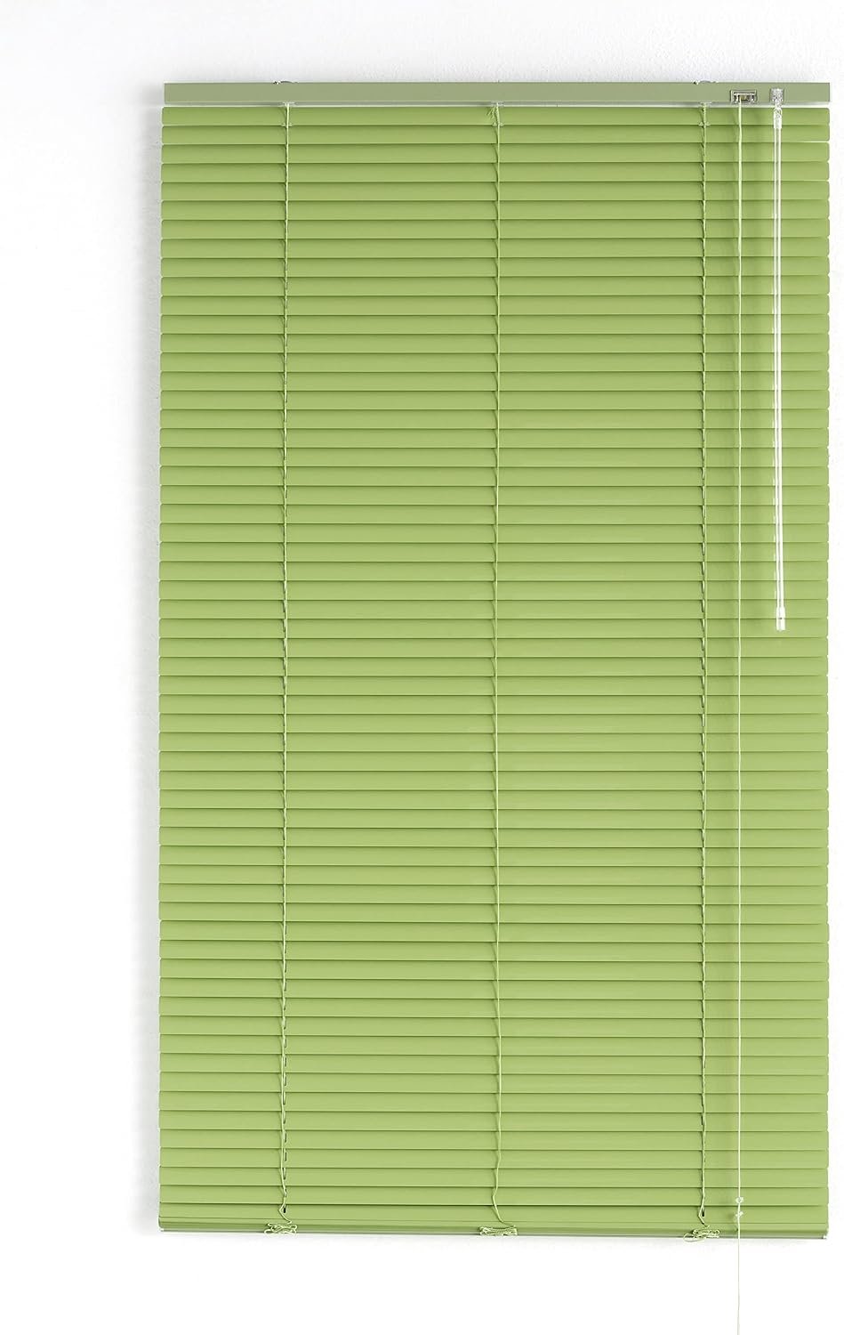 Rolgordijn 90x180 cm - Venetiaans aluminium pistache - eenvoudig te reinigen - met kinderbeveiliging - Vemera