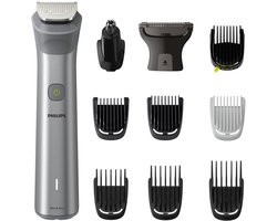 Philips All-in-One Series 5000 - MG5930/15 - 11-in-1 - Multigroom - Baardtrimmer - Voor baard, lichaam en haar - Lichtgrijs
