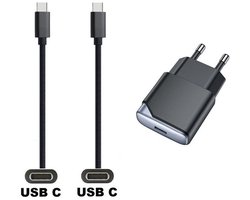 OneOne 35W snellader + 1,0m sterke USB C naar C kabel. GAN lader. PD PPS oplader adapter past op JBL Quantum Wireless 350 / 360 / 360P / 360X / 610 / 810 / 910 / 910P / 910X / ONE / 400 / 600 / 800 / TWS