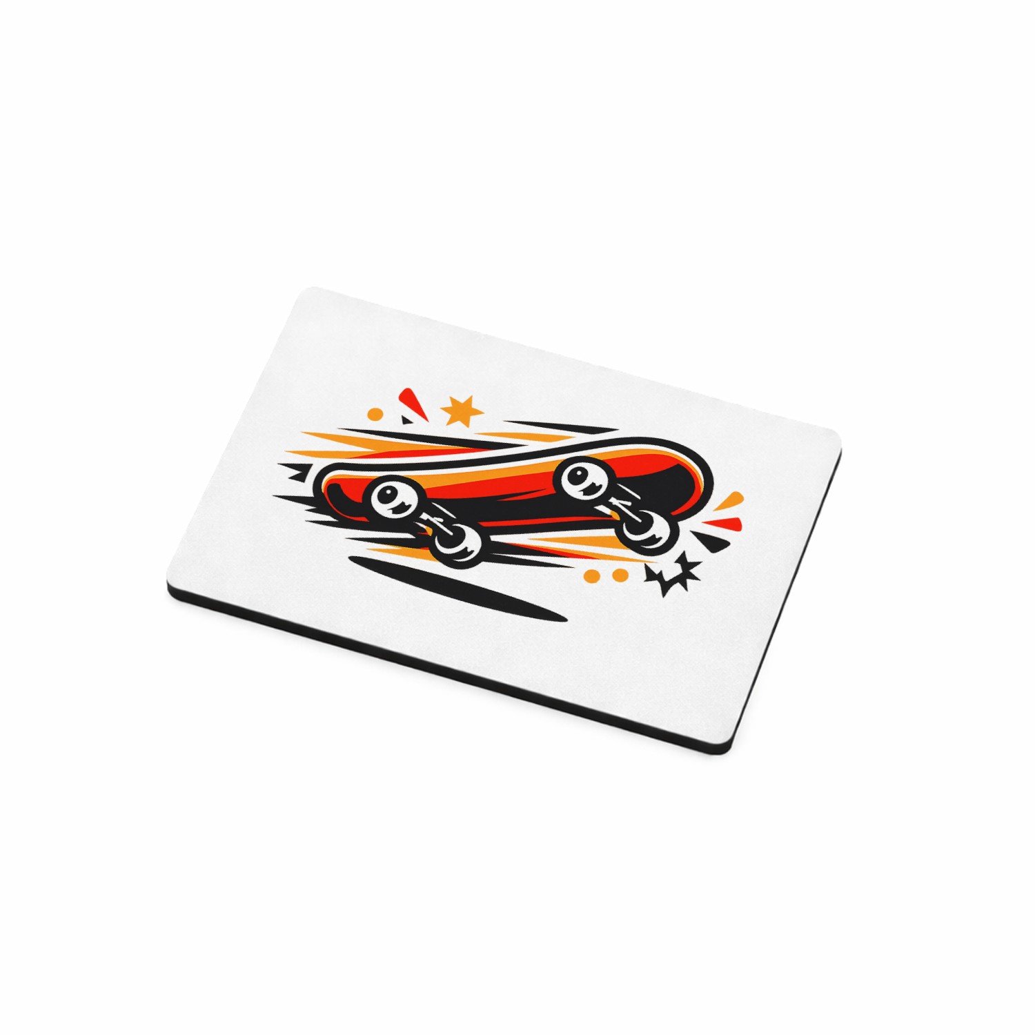 Mr Cadeautjes MDF magnetische fotolijst 7,5 x 5 - design Een compacte naamprint met een energiek icoon dat snelheid u | cadeau Wit