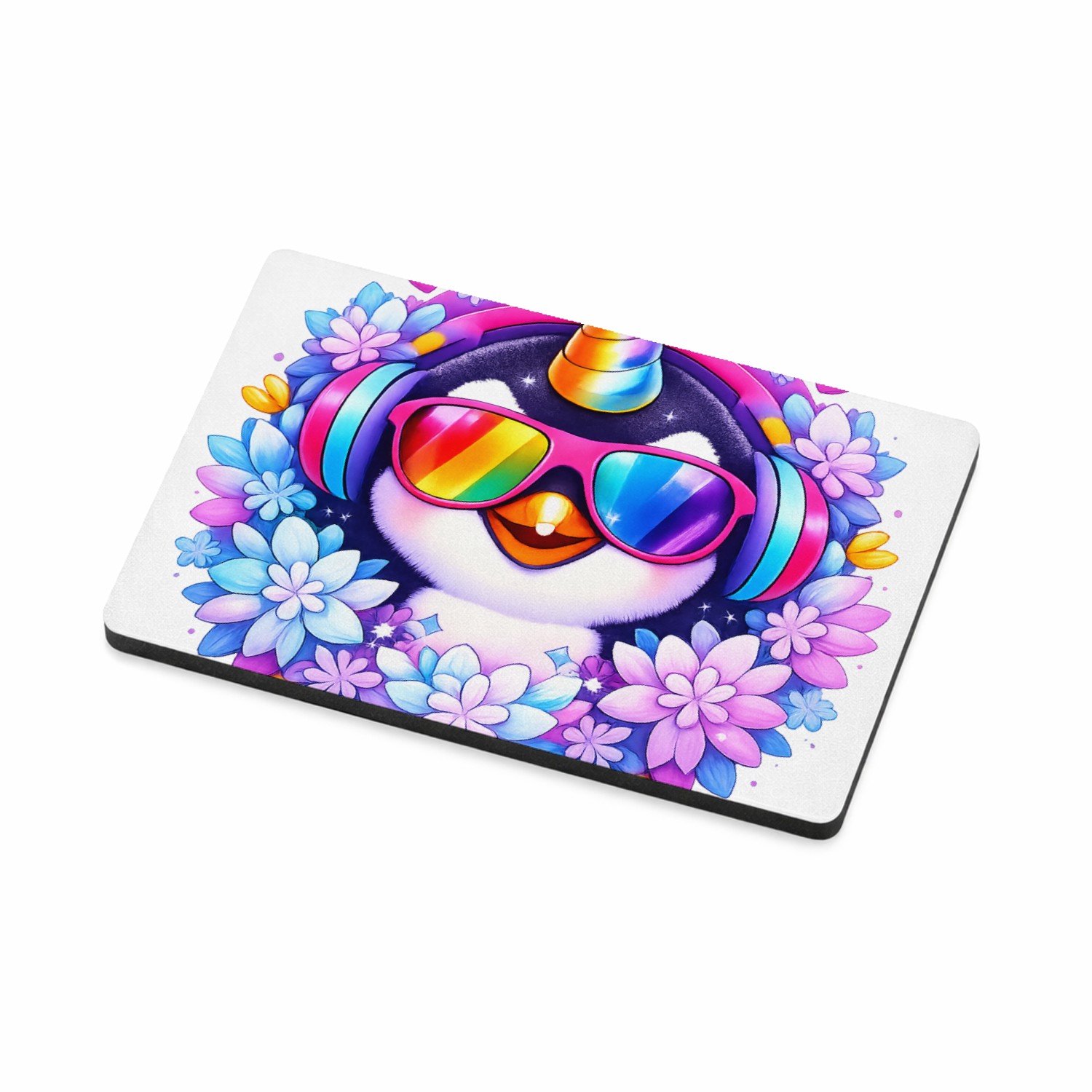 Mr Cadeautjes MDF magnetische fotolijst 7,5 x 5 - design Een speels karakterportret dat een alledaags dier opwaardeer | cadeau Wit