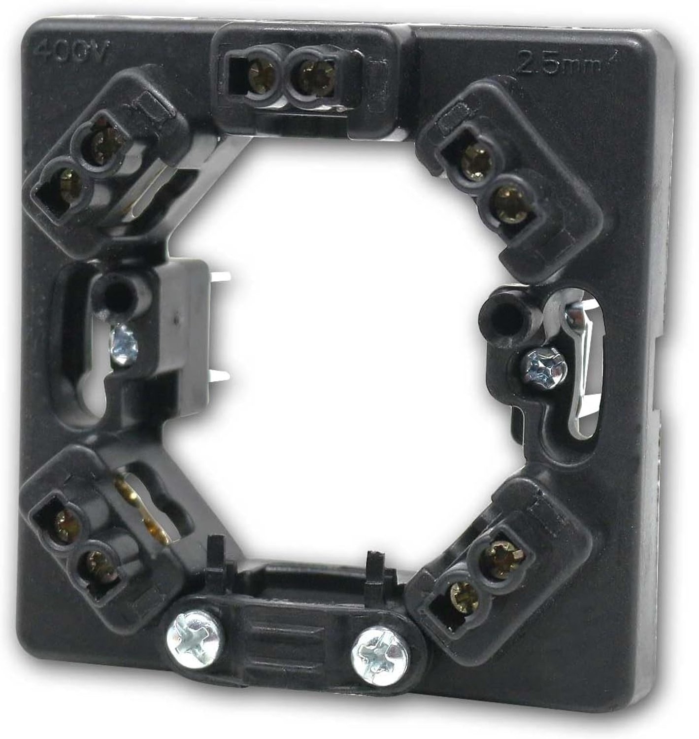 Kachelaansluitdoos 5x4mm² - wit - met spreidklauwen - voor opbouw en inbouw - ServiceTopper