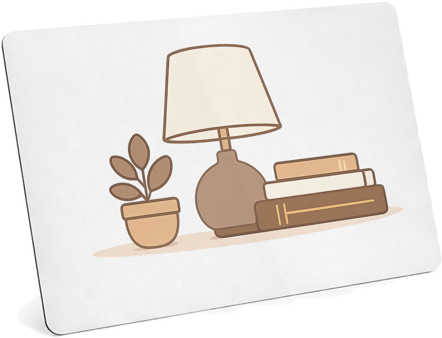 Mr Cadeautjes MDF magnetische fotolijst 28 x 19 - design Een zachte woonquote op een minimalistisch woonaccessoire me | cadeau Wit
