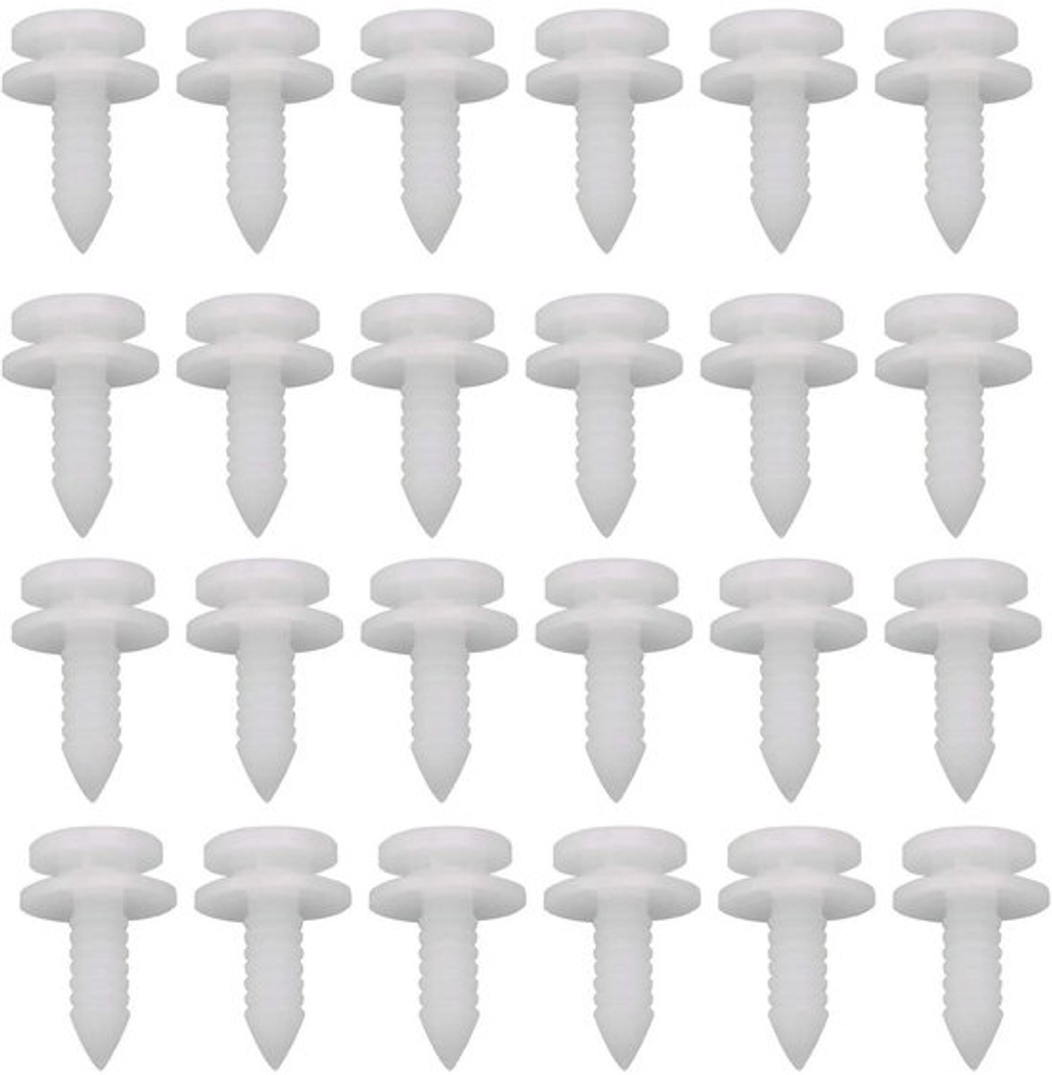 Jhubersproducts - Autopaneelmontage Trim Clips - 50 Stuks - Wit - Interieur