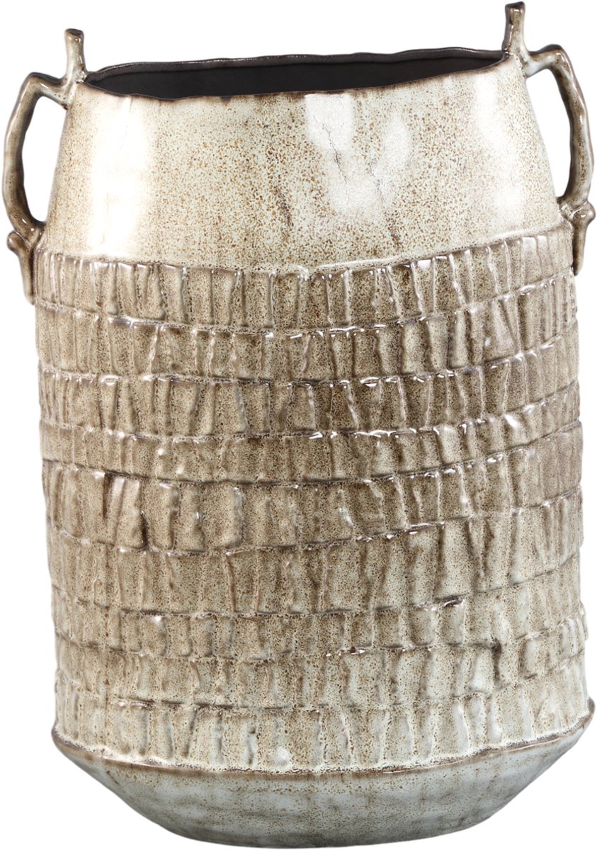 PTMD Telise Beige Ceramic Decorative Amphora Vase B