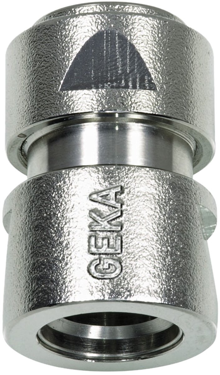 GEKA plus slangstuk met spanmoer 1/2 inch messing