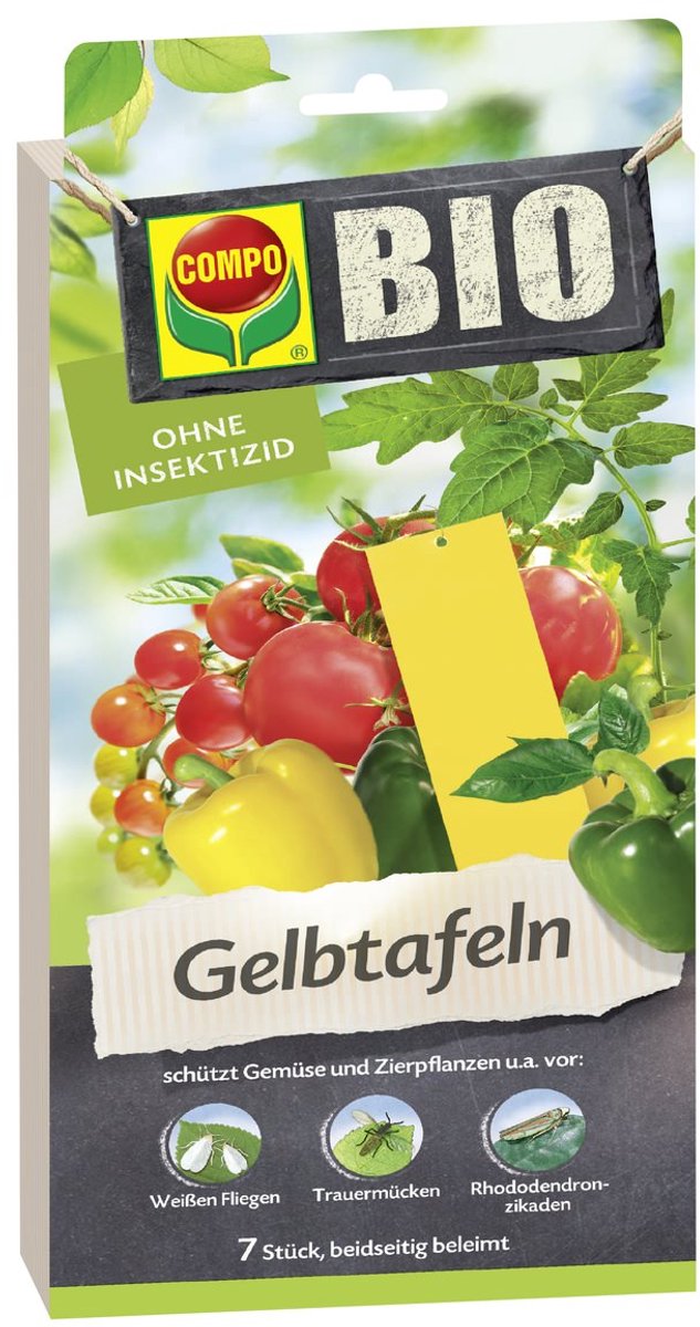 COMPO BIO gele vanglinten voor kas 7 stuks
