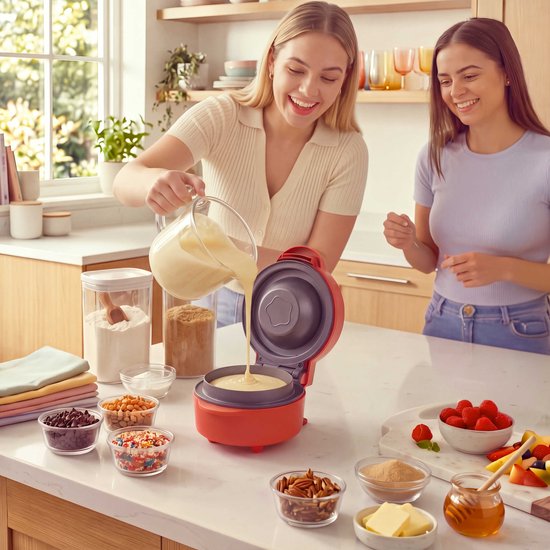 Giles & Posner Funfair Wafelkom Maker - Compact en PFAS-vrij van Giles & Posner — afbeelding 2