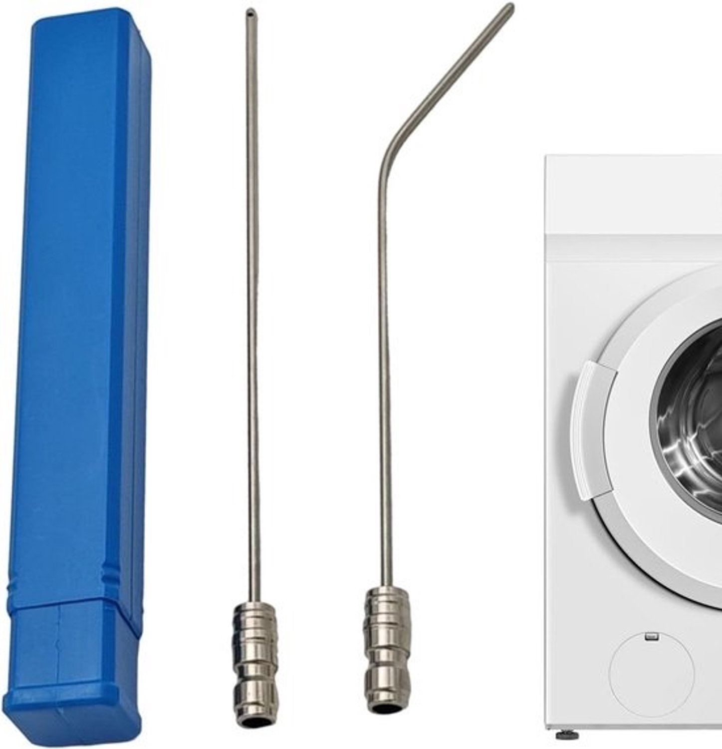 Hogedrukreiniger Sproeierset - Naaldtips Gereedschap - Efficiënt Reinigen - Roestvrij Staal - 13.8 x 4 cm - Zilver