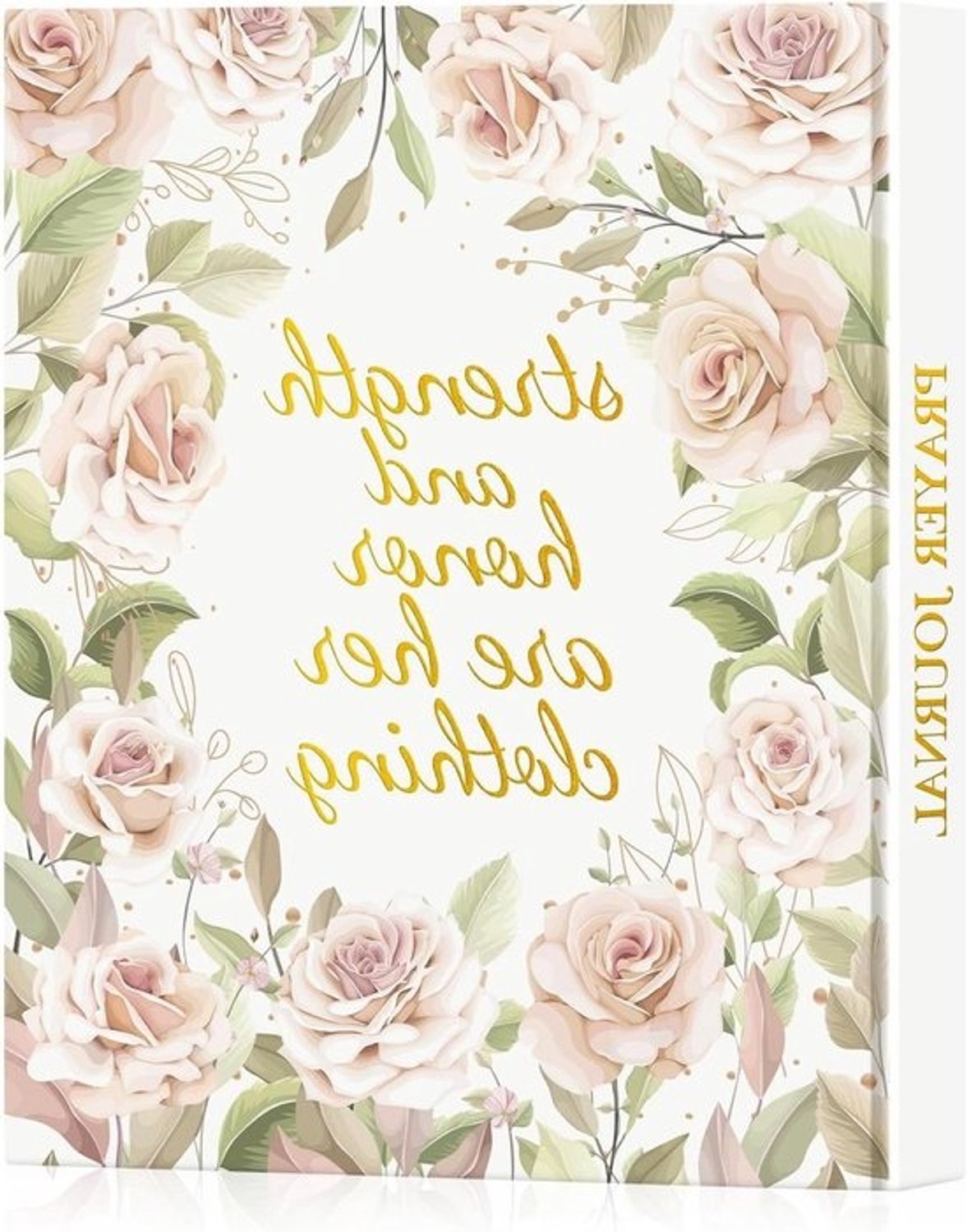 Christelijk Gebedsdagboek - Bijbel Dagboek - Spirituele Verdieping - 68 Weken Structuur - 23.5 x 19.4 x 1.8 cm - Bloemen