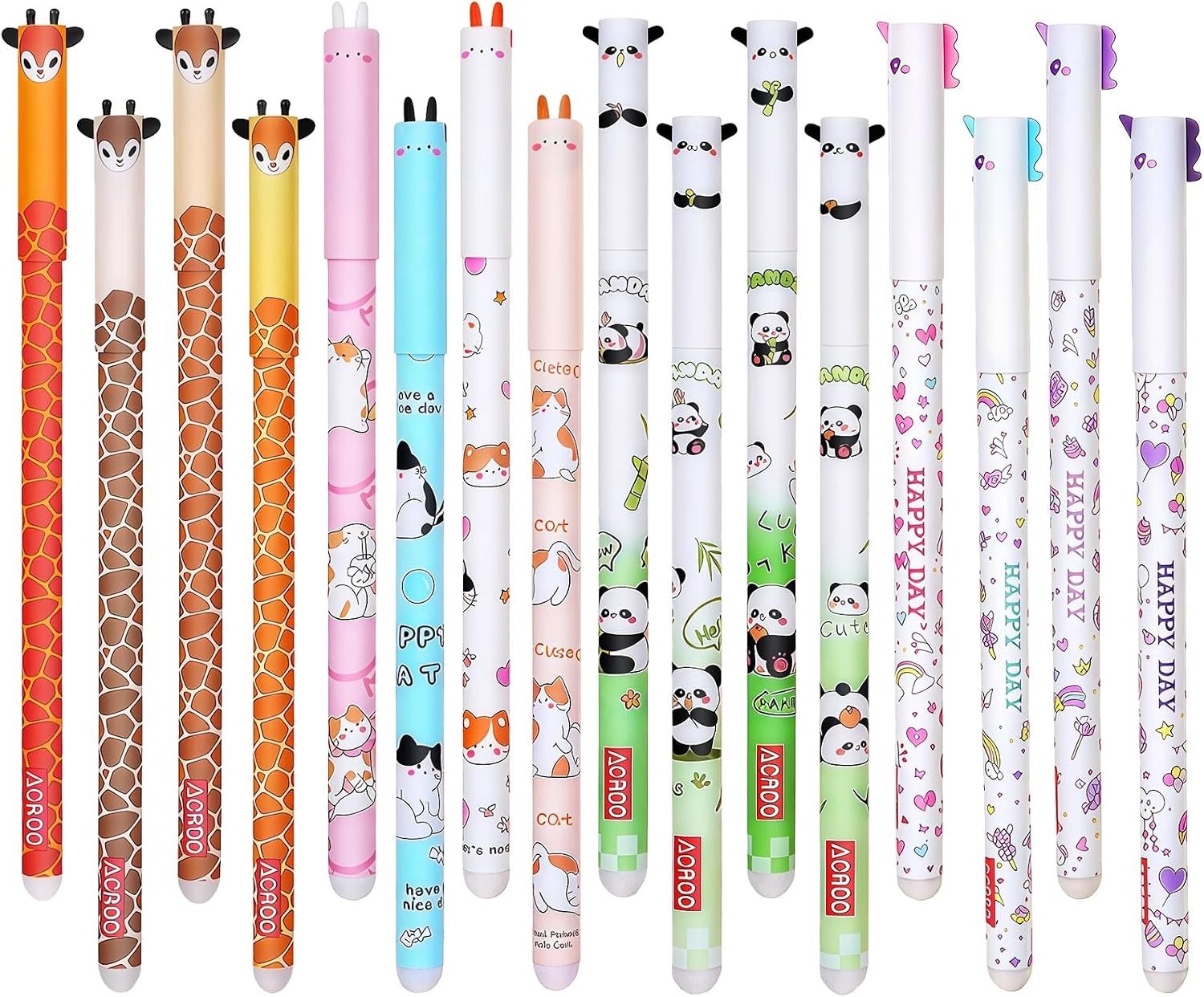 Uitwisbare Gelpennen Set - Multicolor - 0,5 mm - Thermogevoelige Inkt - Voor School en Creatieve Projecten