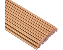 QUARKZMAN 30 stuks lijmpisten, 7 mm x 200 mm, mini lijmpistool, lijmpistool, lijmpisten, hete lijmpisten, voor reparatie, knutselen, decoratie, doe-het-zelf handwerk, metallic-goud