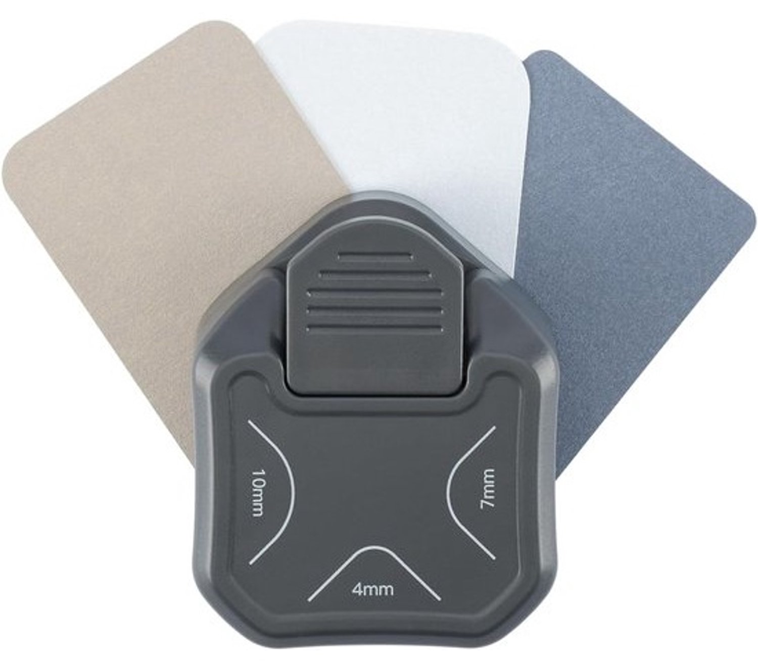 Hoekronder Pons - Papier Snijder - Kaarten Maken - 3 Maten Hoeken - 4 7 10 mm - Grafiet