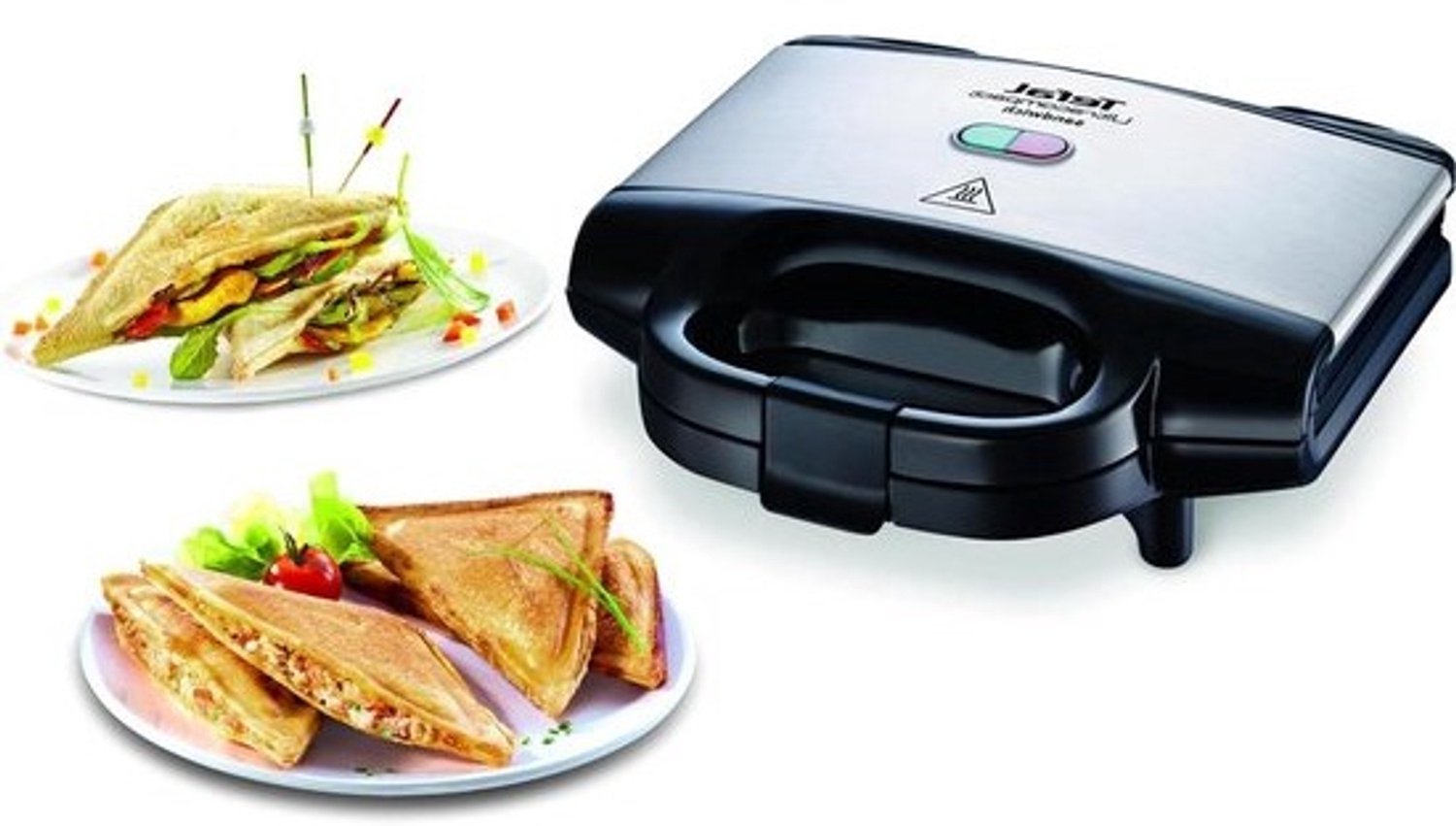 Tosti-ijzer - Tosti maker - Snelle lunch - Schelpvormige platen - 700 Watt - Roestvrij Staal