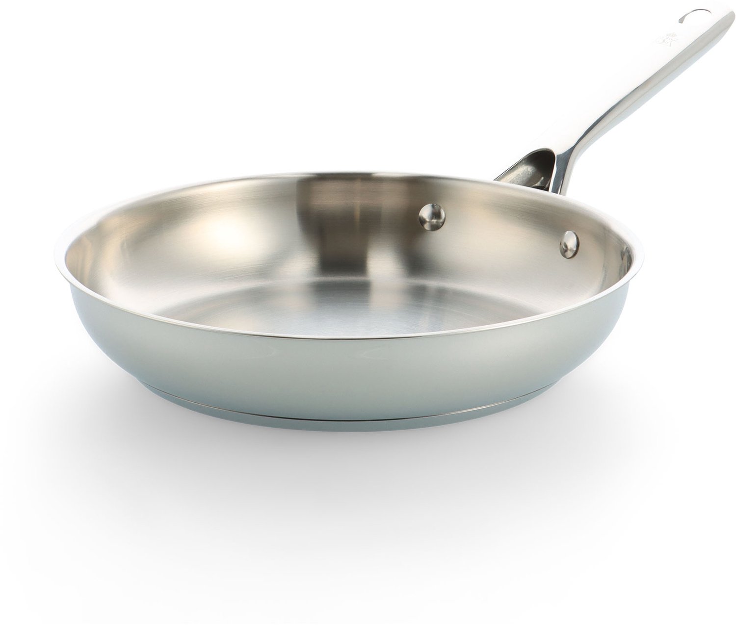 BK Sparkling Uncoated Koekenpan 24cm - Zonder antikleeflaag - Koekenpan inductie - RVS Koekenpan - Ovenbestendig tot 230°C – RVS handgreep – Zilver