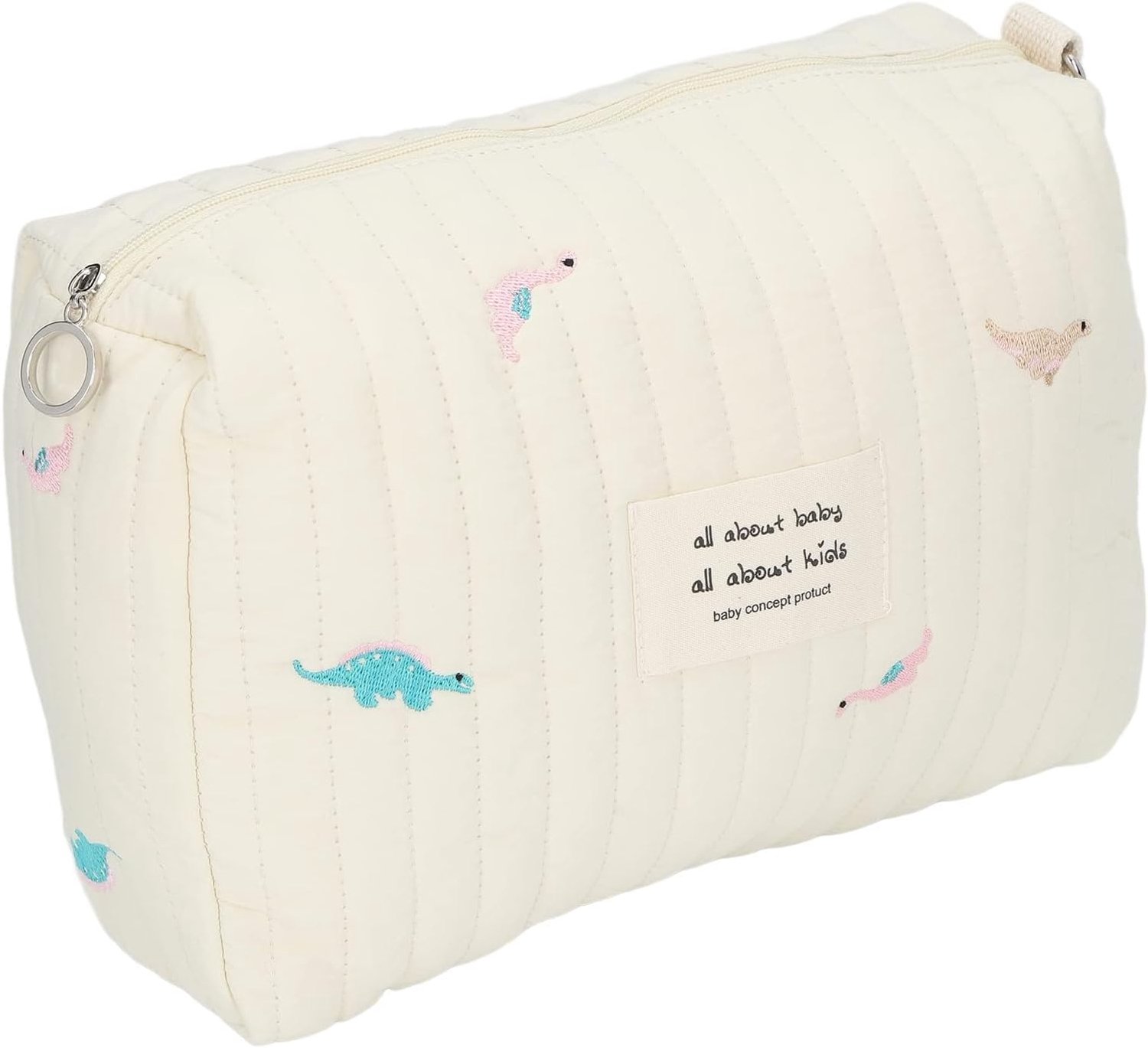 SnelShoppen - Luiertas Organizer Grote Capaciteit Coton Wandelwagen Tas met Uitstekende Opbergruimte voor Reizen, Dinosaurus Motief, Ideaal voor Kinde