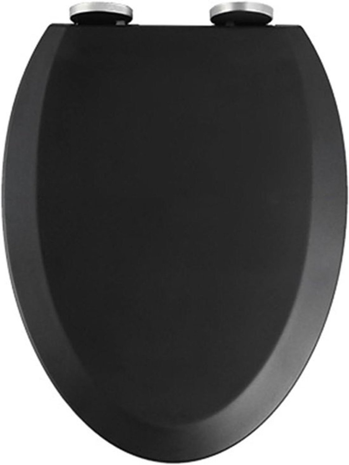 Toiletbril Zwart - WC-bril met Deksel - Badkamer Vernieuwen - Soft-close Valrem - 450 x 360 mm - Zwart