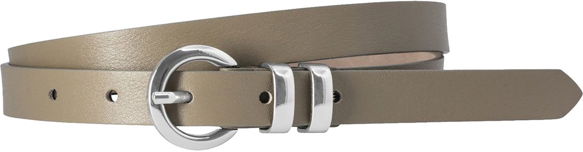 LINDENMANN dames leren riem - taupe