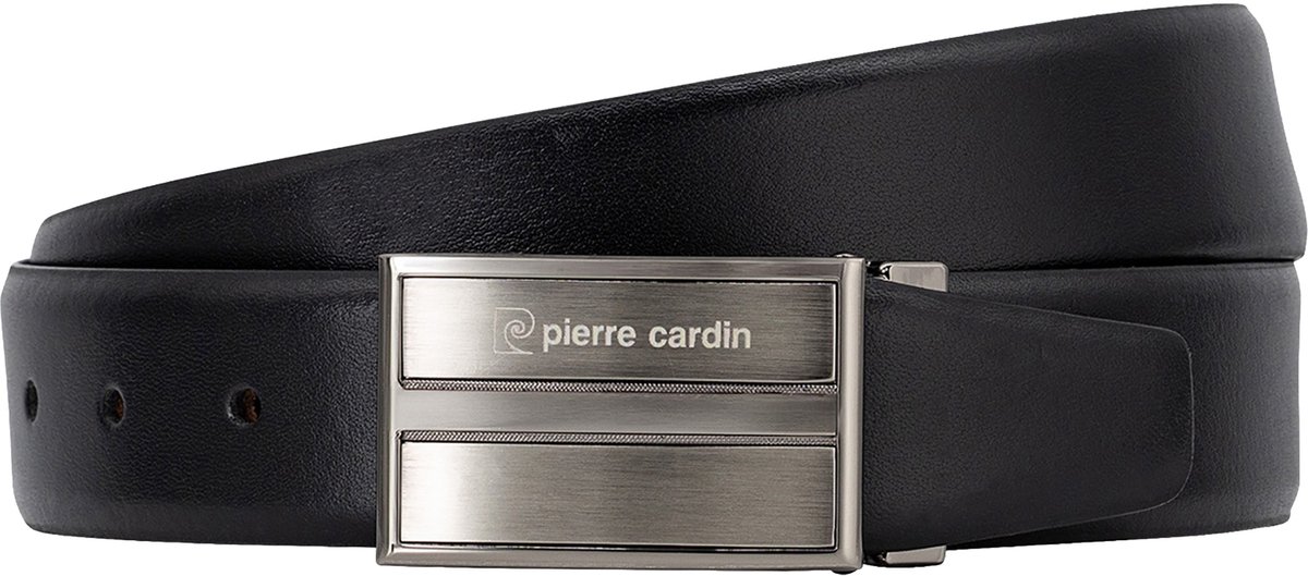 PIERRE CARDIN leren heren riem - zwart