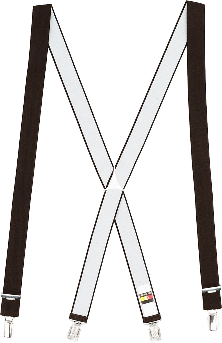 LINDENMANN heren bretels X-vorm - bruin