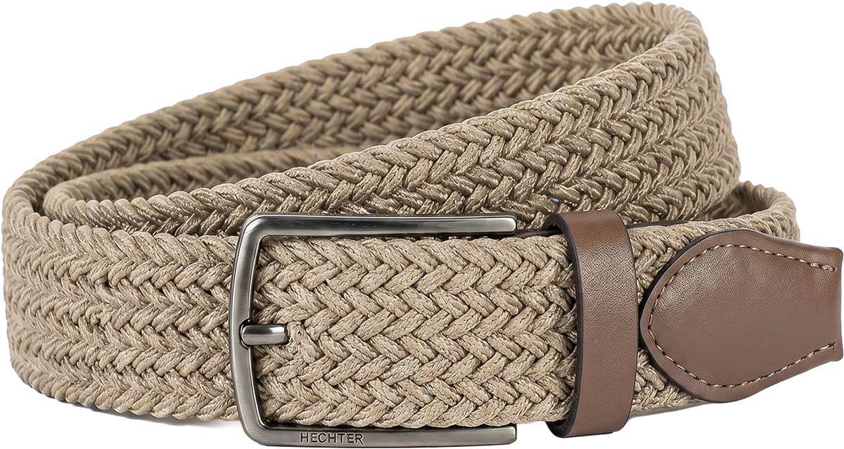 HECHTER elastische heren riem - taupe