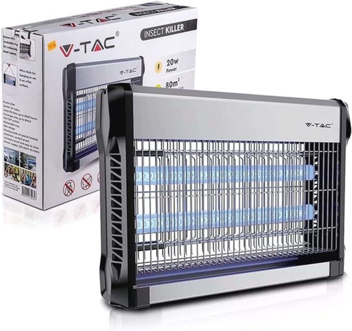 Elektrische Vliegenvanger voor Binnen - UV Insect Killer voor Tot 150 m²
