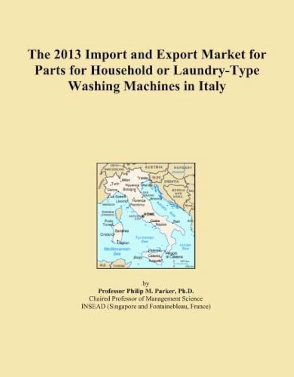 2013 Import and Export Market for Parts for Household or Laundry-Type Washing Machines in Italy