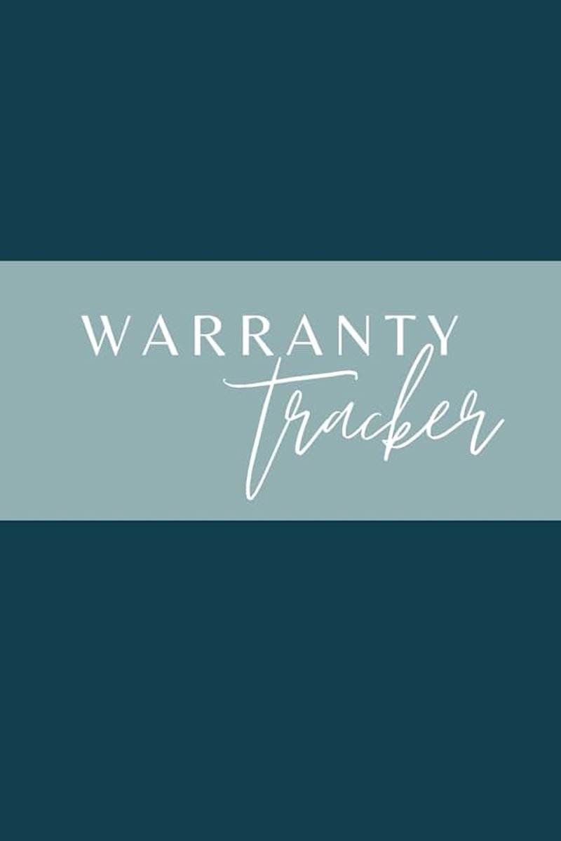 Warranty Tracker: A Comprehensive Notebook to Organize and Track Product Warranties, Repairs, and Maintenance