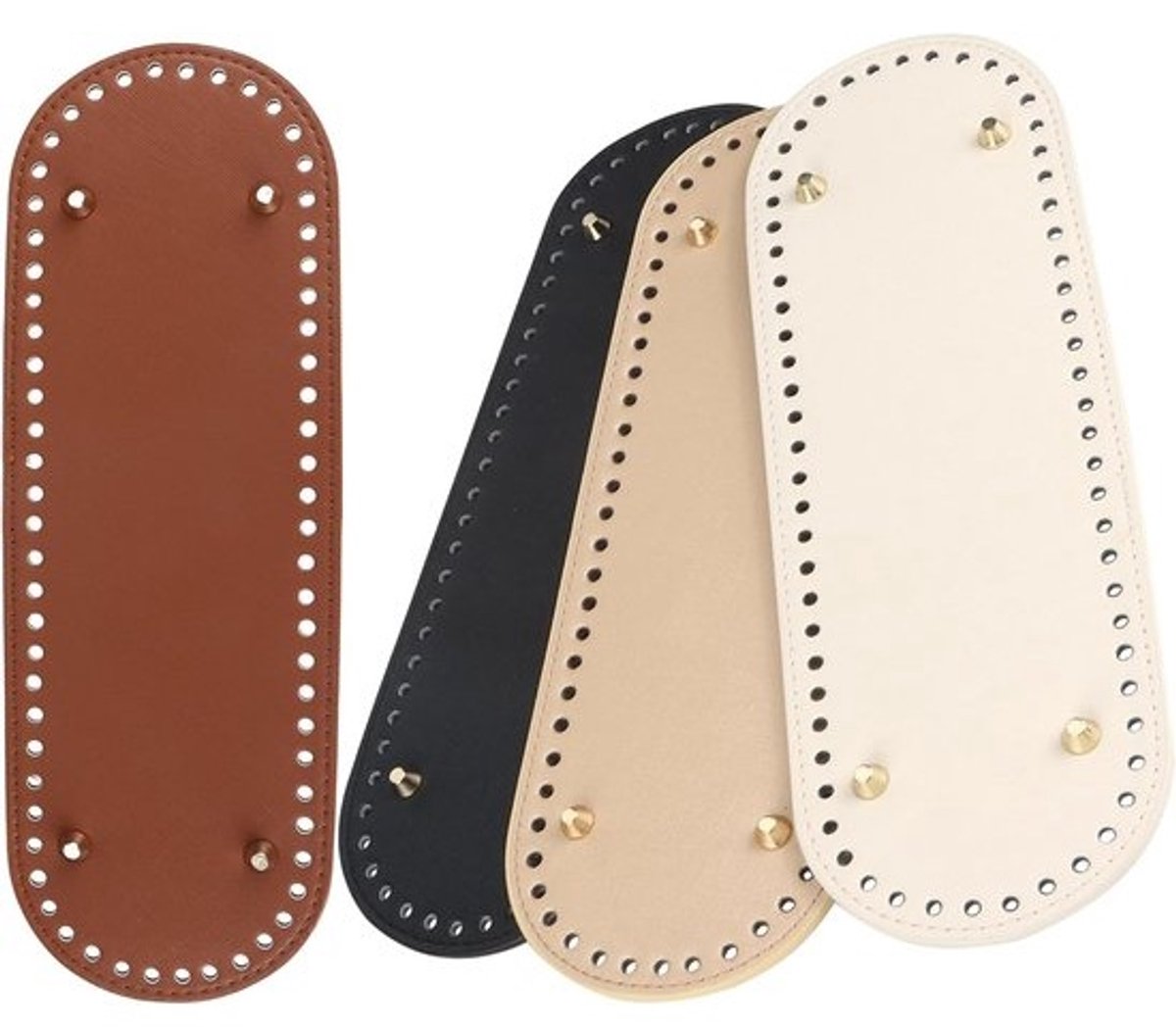 Set van 4 Pocket Bodems, 30 x 10 cm, voor Handgemaakte Tassen, Vloervormers, DIY Accessoires voor Breien en Haakwerk