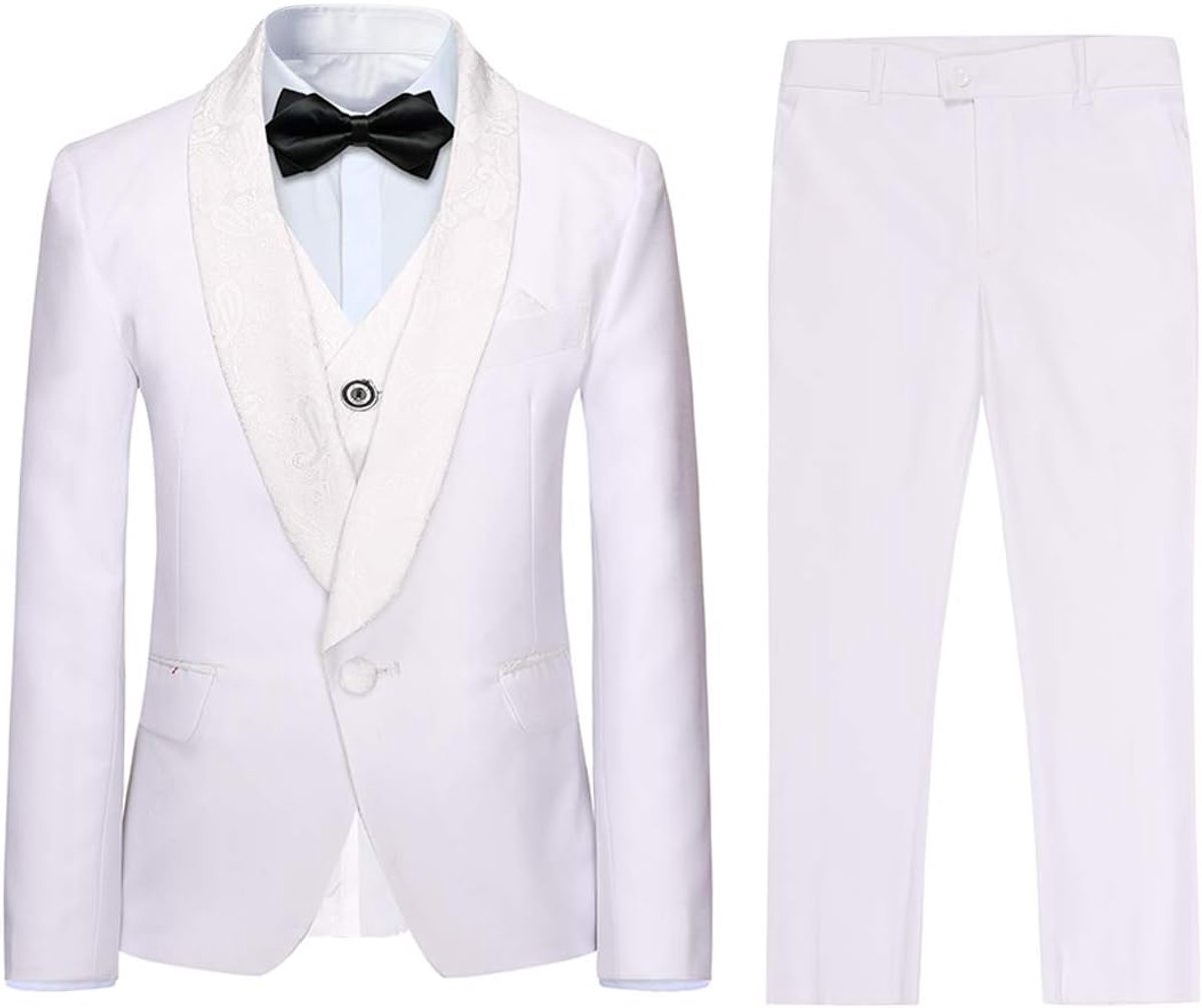 3-delig, klassiek, slim fit, bruiloft, bal, tuxedo jas, broek en vest