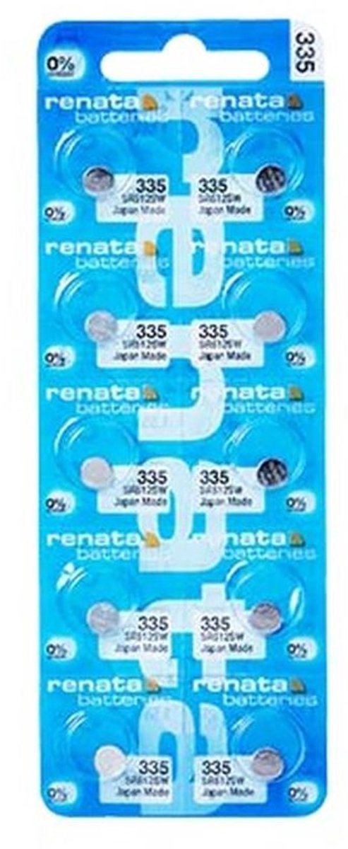 Horloge batterij 1.55V SR512SW (10-pack) - Zilver
