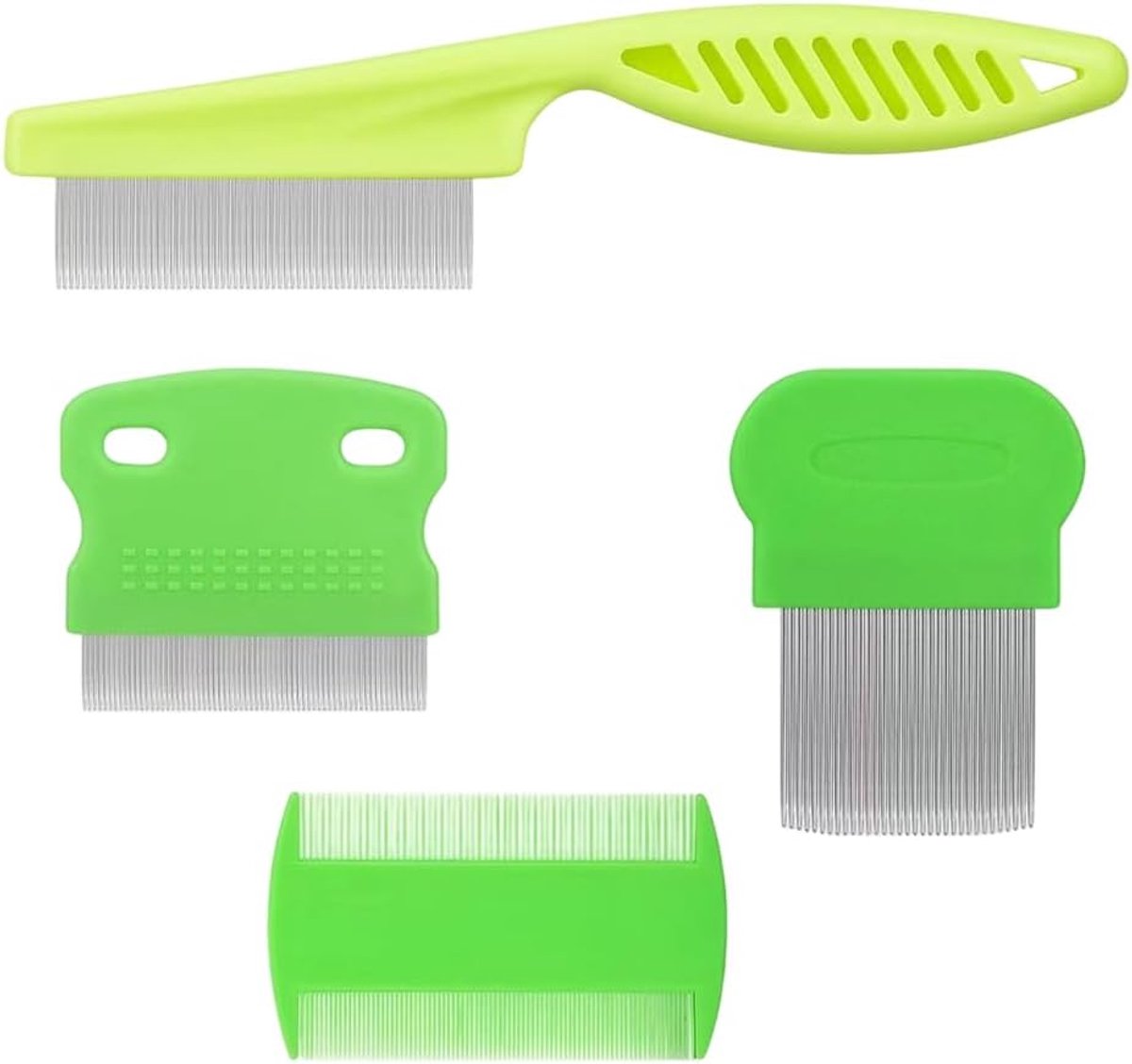 4 Pcs Anti -lices Kam, Vlooienluizenkam, Huisdierscheurvlekkenverwijderaar, voor Het Verwijderen van Vlooien