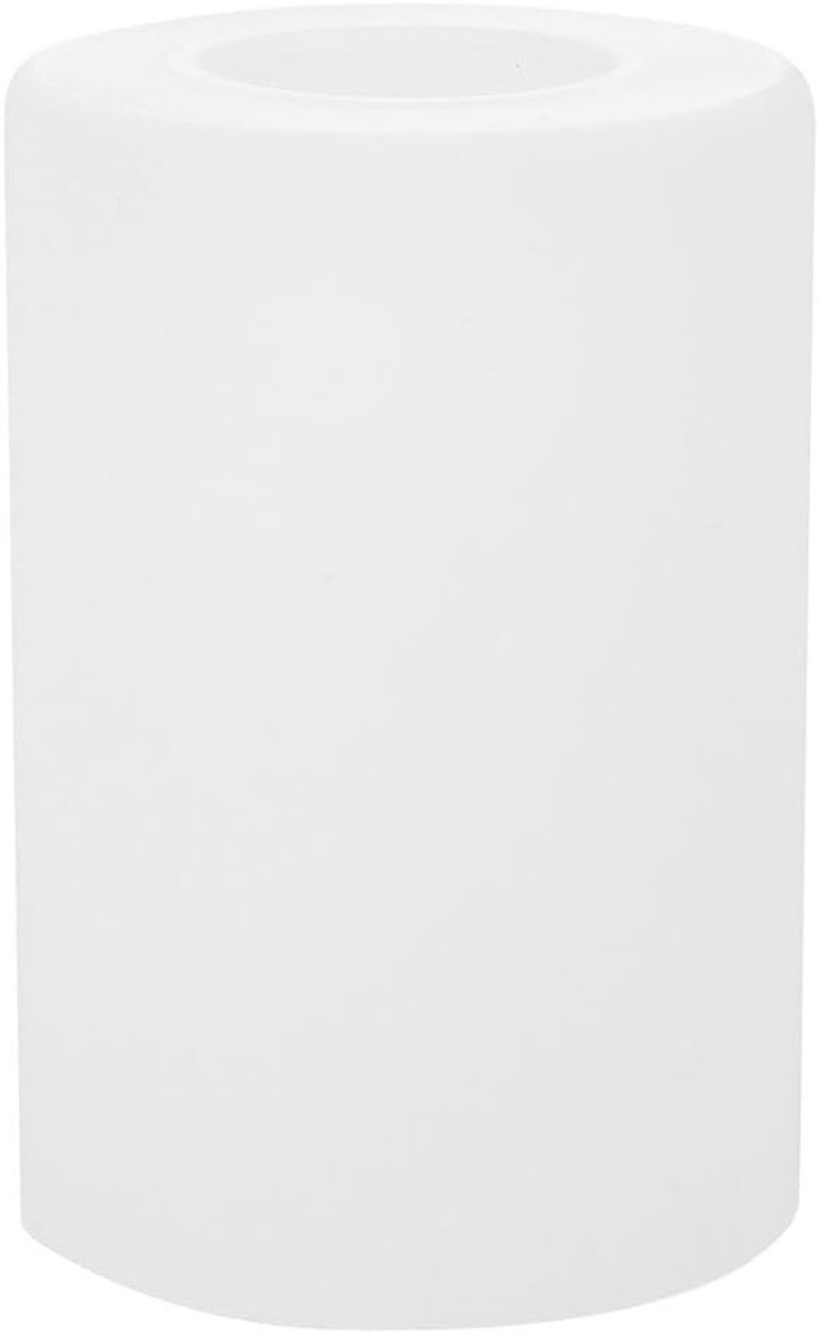 Glazen lampenkap bureaulamp - Transparant - 15 x 8,8 x 8,8 cm - Cilindrisch Glas - Voor E27 Lampen