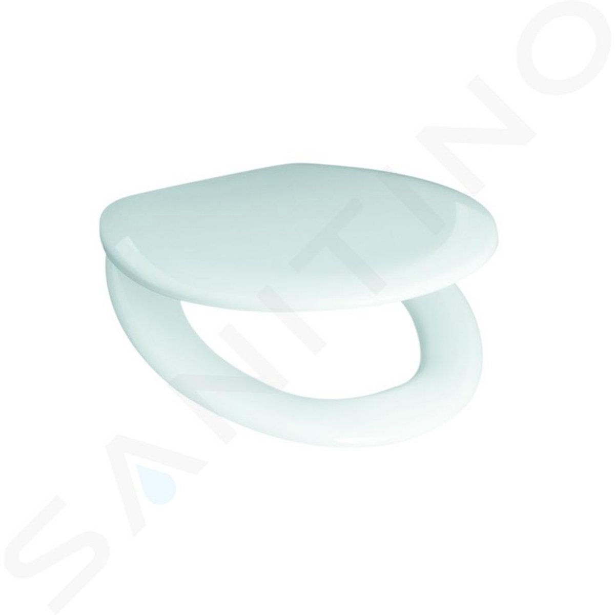 Toiletzitting, termoplast, wit