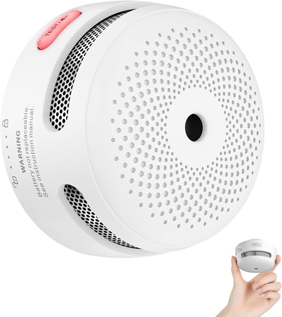 Rookmelder, XS01-WR, 3 stuks | Huisalarm voldoet aan EN 14604, sensor 10 jaar, verwisselbare batterij 5 jaar, ondersteunt geen app