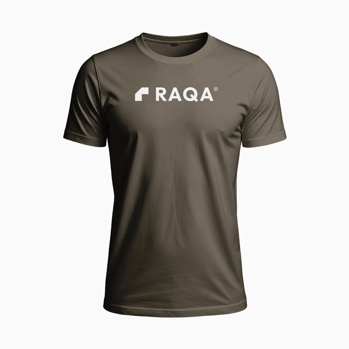 Raqa ® Padel Shirt - Veloz - Sportshirt - Tennis shirt - Fitness shirt - Heren - Sneldrogend Sportshirt - Ademend - Lichtgewicht - S - Olijf