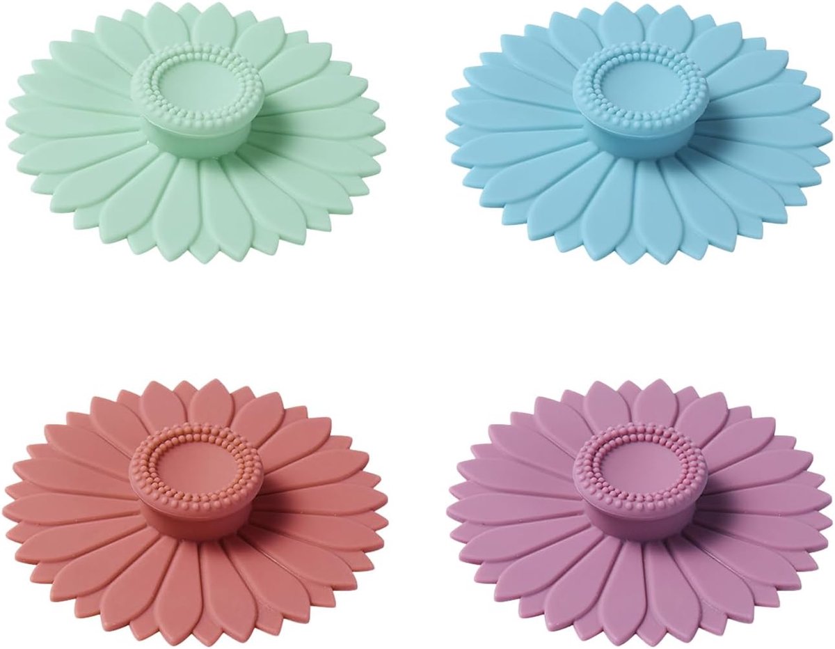 Deksels, creatieve siliconen bekerdeksel, stofbekerdeksel, waterbekeraccessoires, duurzaam bekerdeksel.