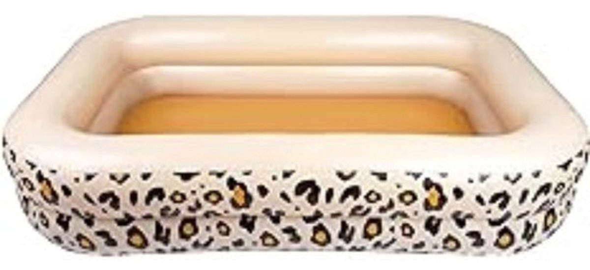 Opblaaszwembad - Extra Brede Wanden - 211 x 132 x 46 cm - Rechthoek - Beige