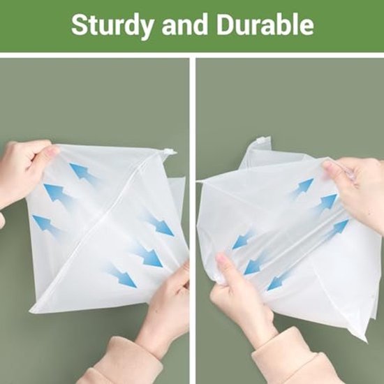 Herbruikbare Ritszakken 25 stuks - Organisatie Zakken voor Kleding, Cosmetica, en Reizen - Frosted Opbergzakken met Ventilatiegaten 25x30cm — afbeelding 2