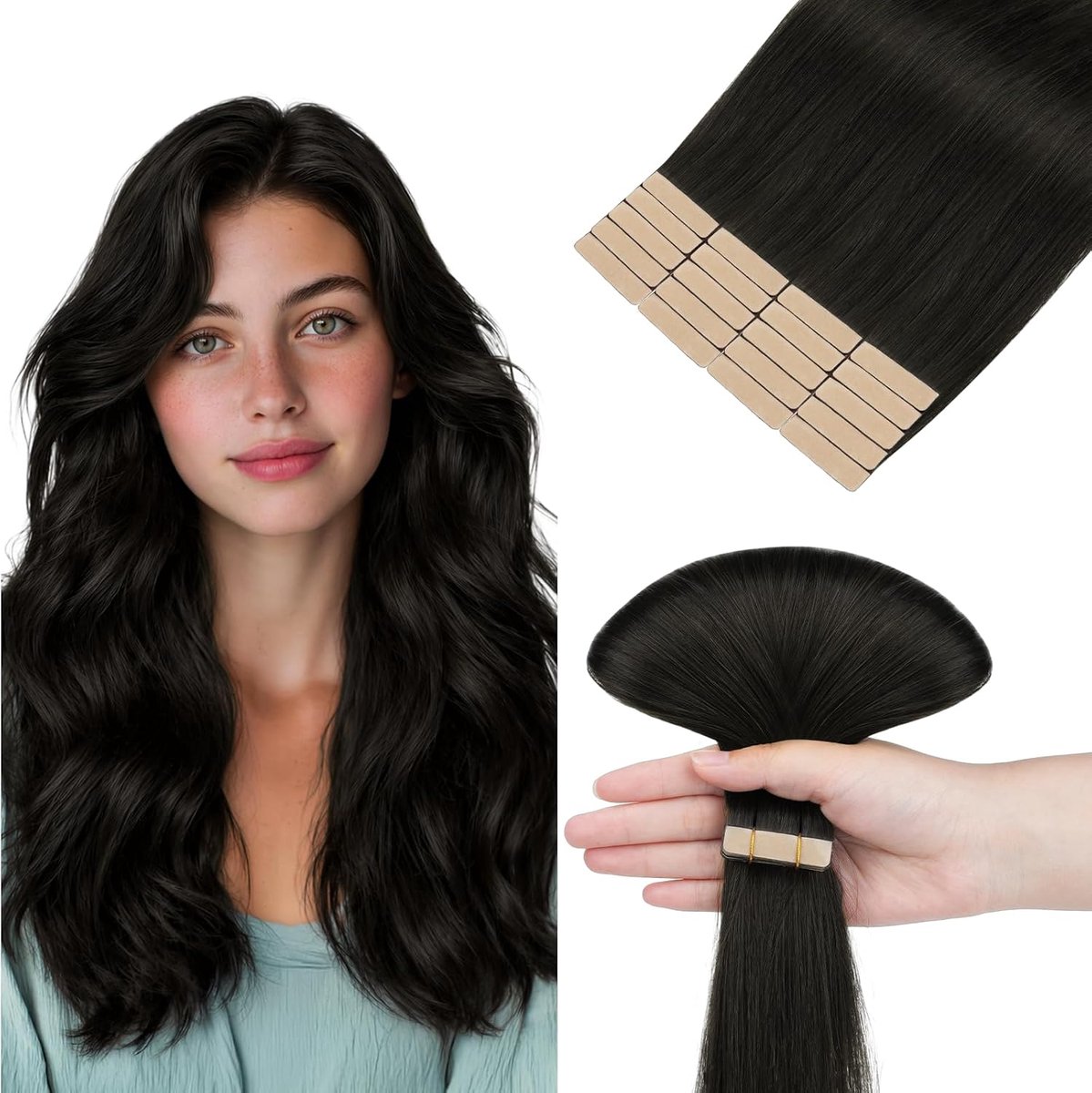 Hotbanana Tape-in extensies van echt haar, 50 cm